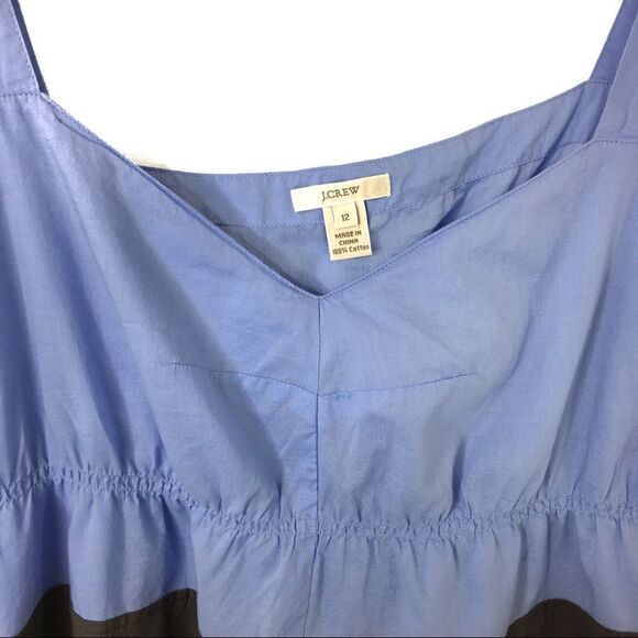J. Crew Colorblock Cami Sweetheart Neckline Sz 12 - Picture 2 of 7
